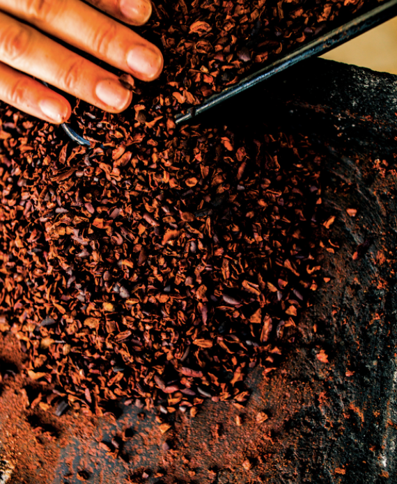 Ngòi cacao & Metate